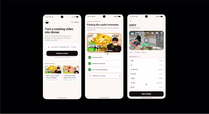 Cover image for AI-Powered Video-to-Recipe Backend Development