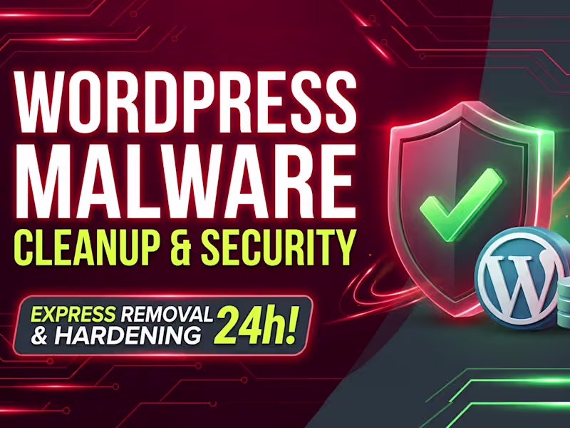 Cover image for WordPress Malware Removal & Security Hardening