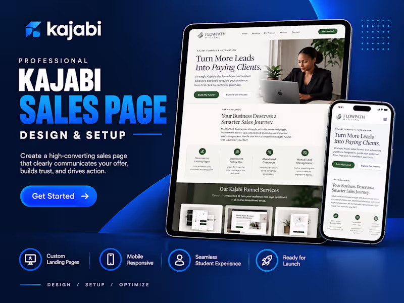 Cover image for Kajabi Sales Page Design