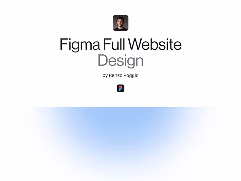 Cover image for Figma Full Website Design