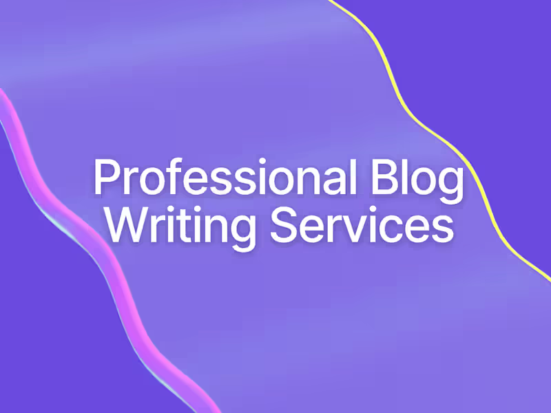 Cover image for 500-1,000 Word Professional Blog Writing Services