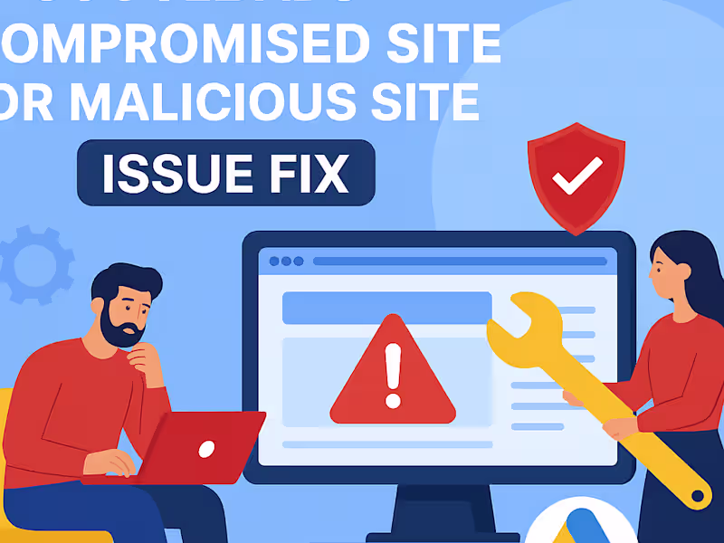 Cover image for Google ads compromised site/malicious issue fix