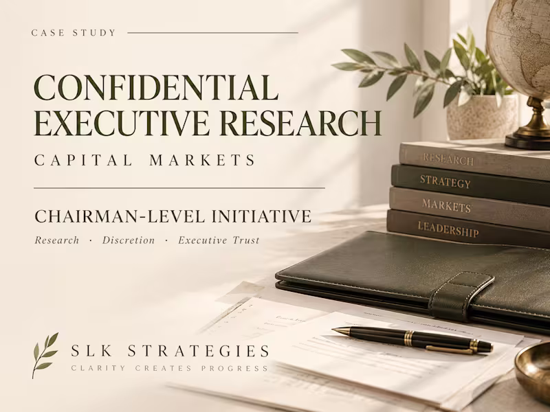 Cover image for Conducted confidential research supporting a