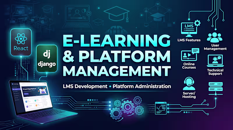 Cover image for E-Learning Platform Development & Management