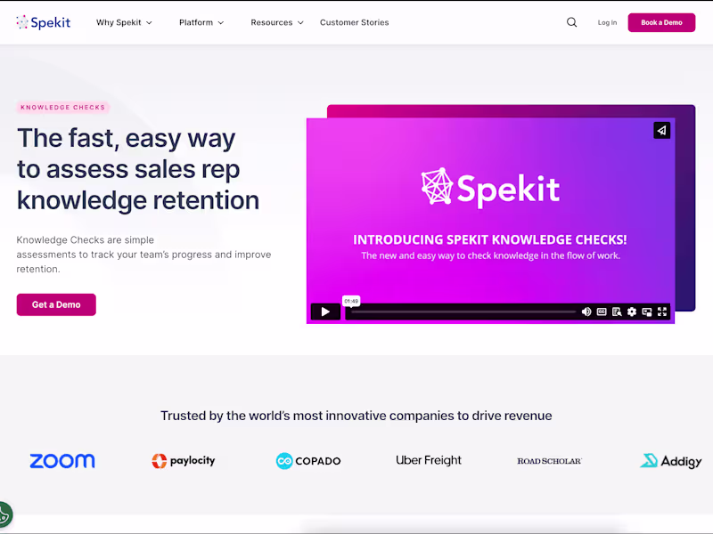 Cover image for Spekit | Knowledge Checks