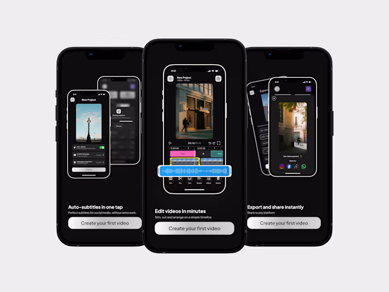 Cover image for SubSpark - Mobile Video Editor with Auto Subtitles