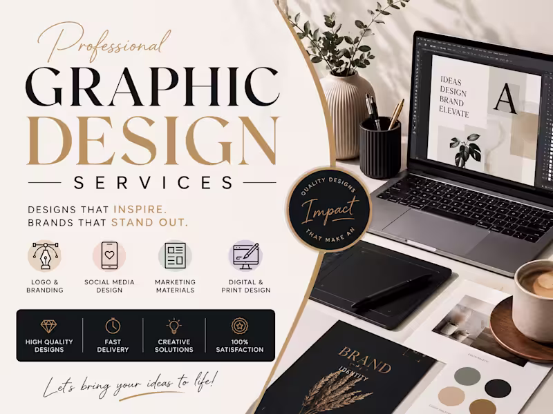Cover image for Professional Graphic Design Services | Social Media Posts, Brand