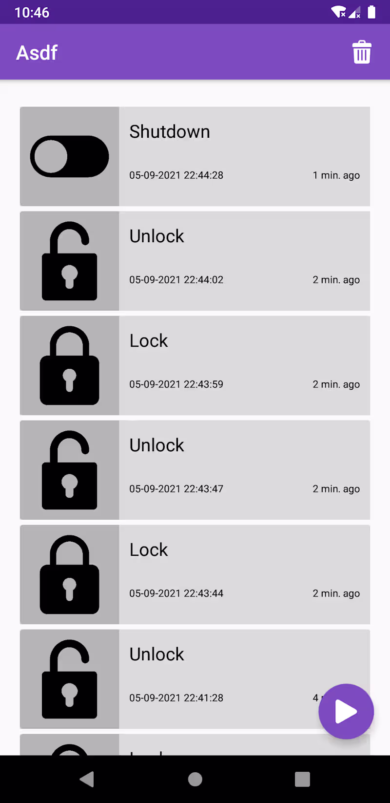 Cover image for Unlock log