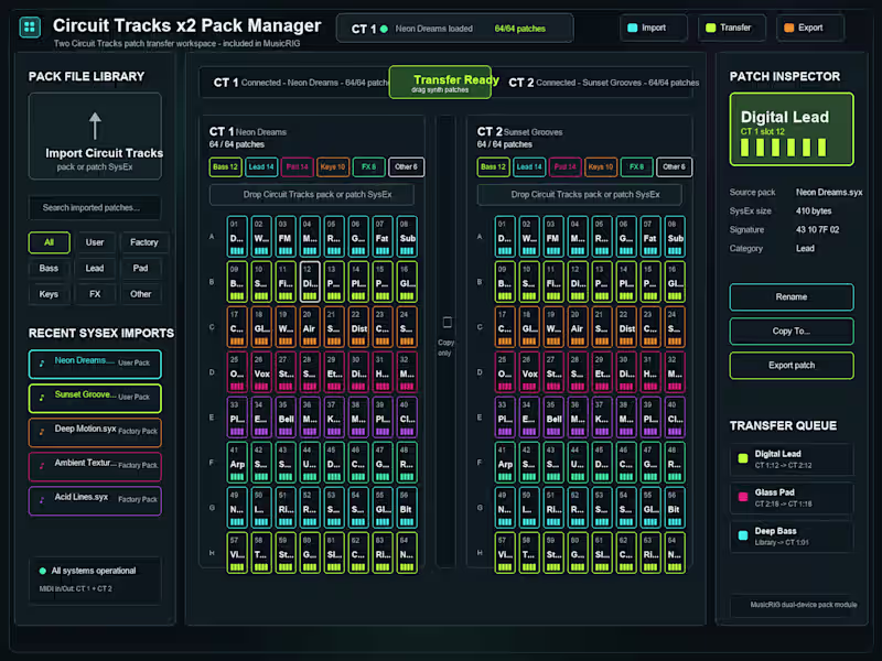 Cover image for Circuit Tracks x2 Pack Manager
Circuit