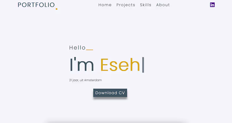 Cover image for My Portfolio Landing page 