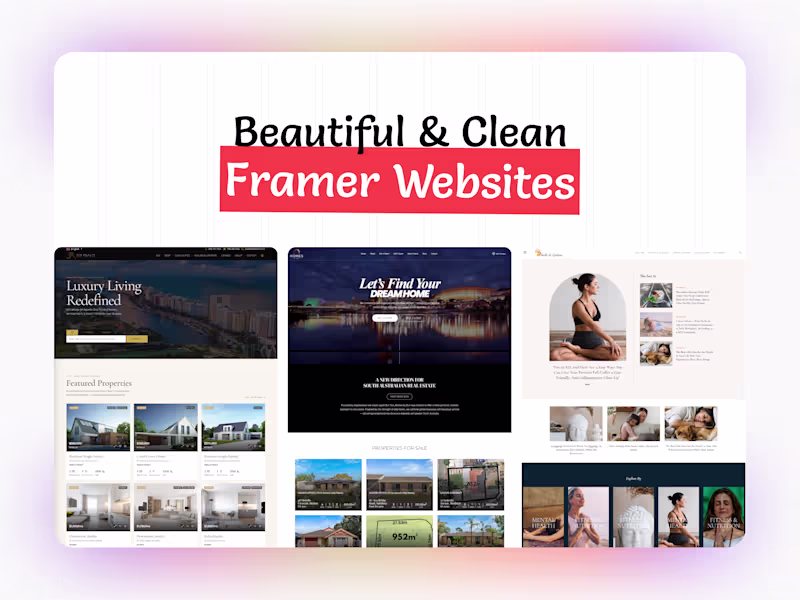 Cover image for Framer Website Redesign for Better Conversions