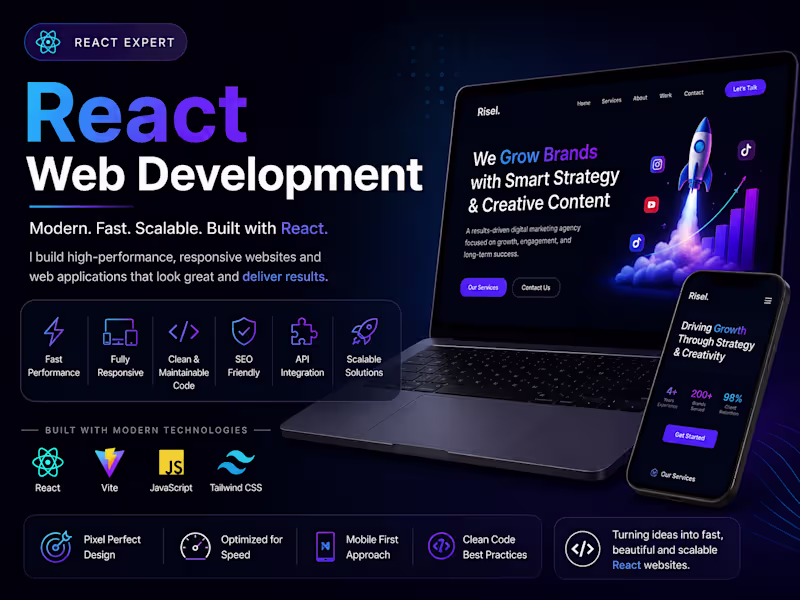 Cover image for React Web Development 