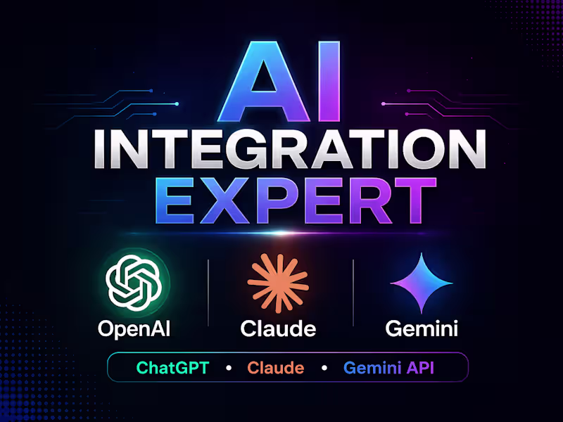Cover image for AI Chatbot & ChatGPT / Claude API Integration