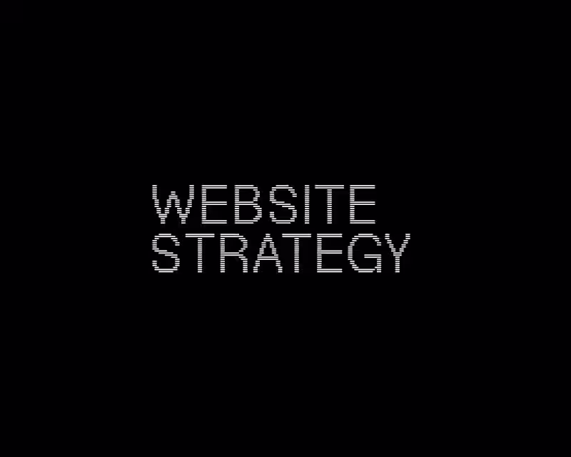 Cover image for WEBSITE STRATEGY