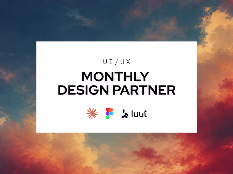 Cover image for Monthly Design Partner