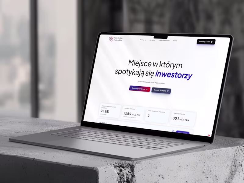 Cover image for Website for Polish Multimedia Fund