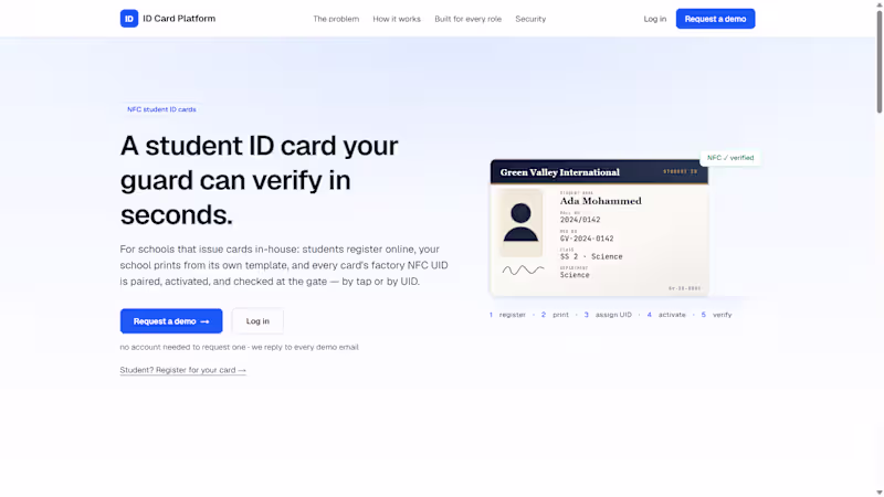 Cover image for A Next.js-based student ID management