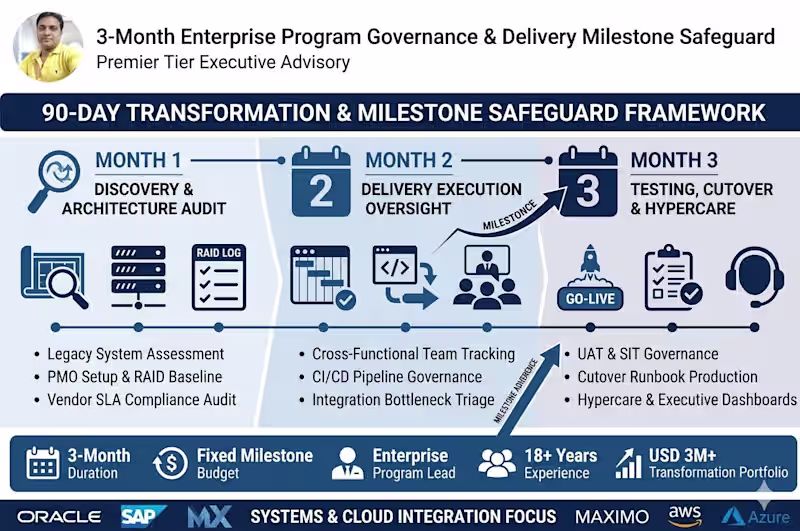 Cover image for 3-Month Enterprise Program Governance & Delivery Milestone Safeg