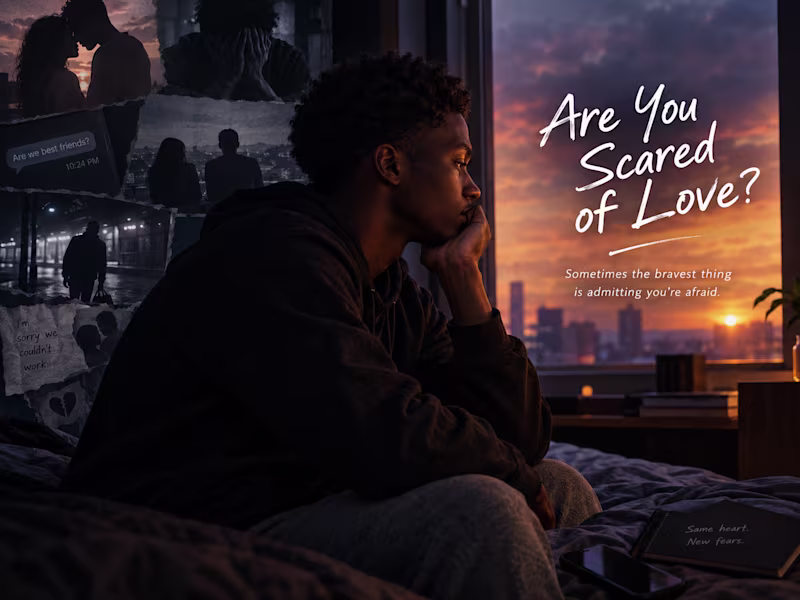 Cover image for The article is a raw reflection on being afraid to love agai...