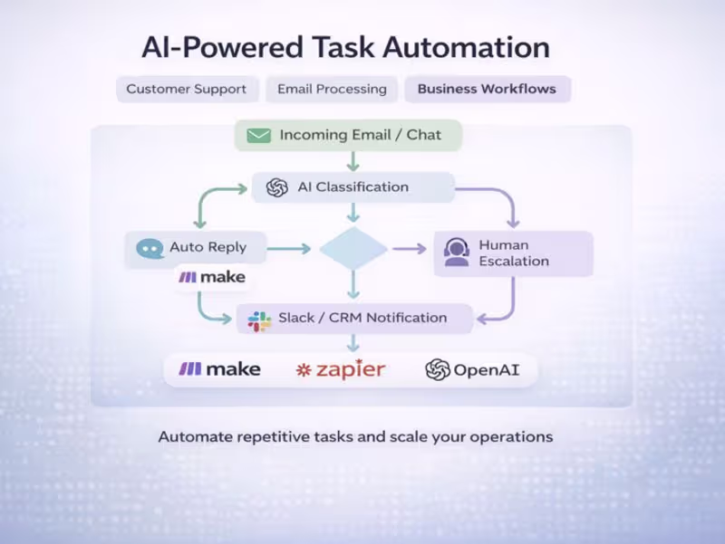 Cover image for Custom AI Automation for Support, Email & Business Workflows