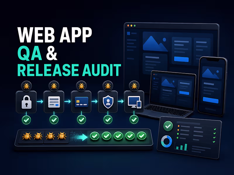 Cover image for Web App QA & Release Audit