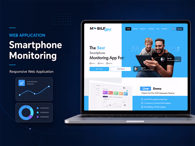 Cover image for Smartphone Monitoring — Responsive Web