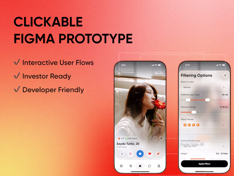 Cover image for A clickable Figma prototype for your website or mobile app