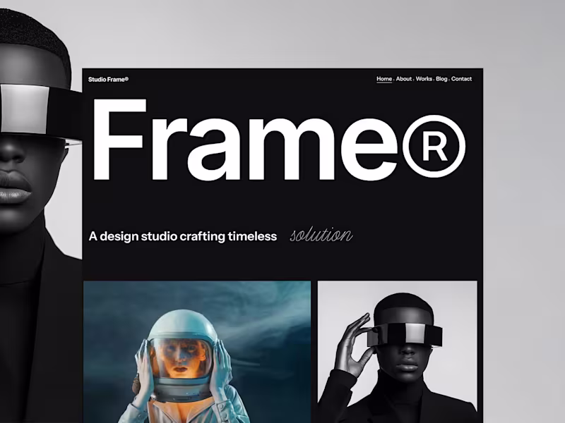 Cover image for Frame® Studio — Framer Template Development
