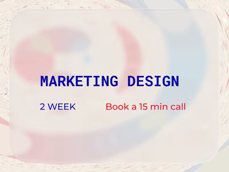 Cover image for Marketing Design 