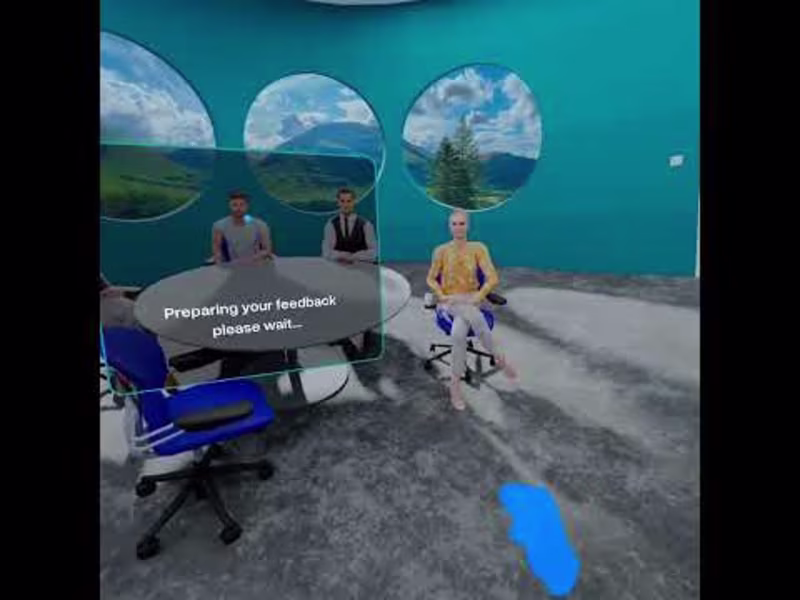 Cover image for VR Public Speaking Trainer With AI Analysis