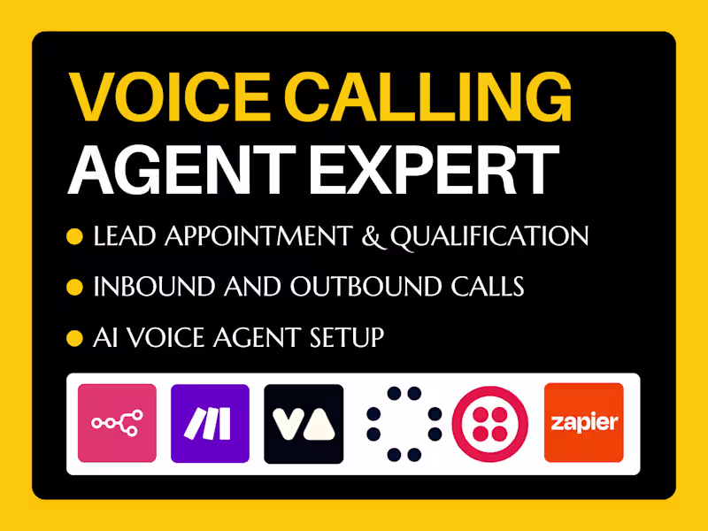 Cover image for AI Voice Agent & Automation | VAPI AI · Retell AI · N8N