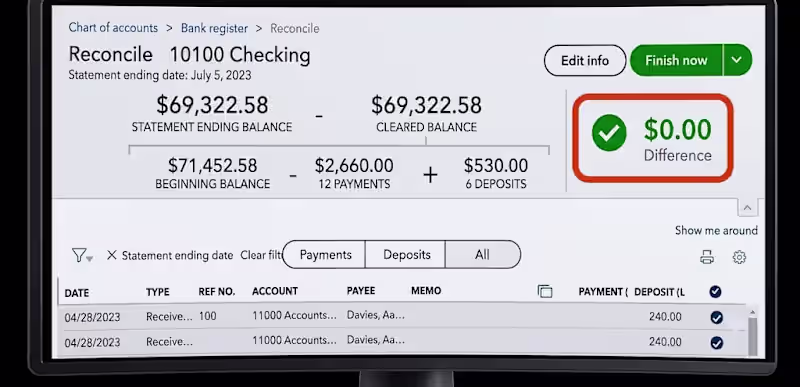 Cover image for Bank & Credit Card Reconciliation Expert | QuickBooks Online