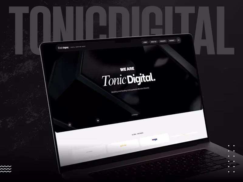 Cover image for Tonic Digital- Webflow Marketing agency