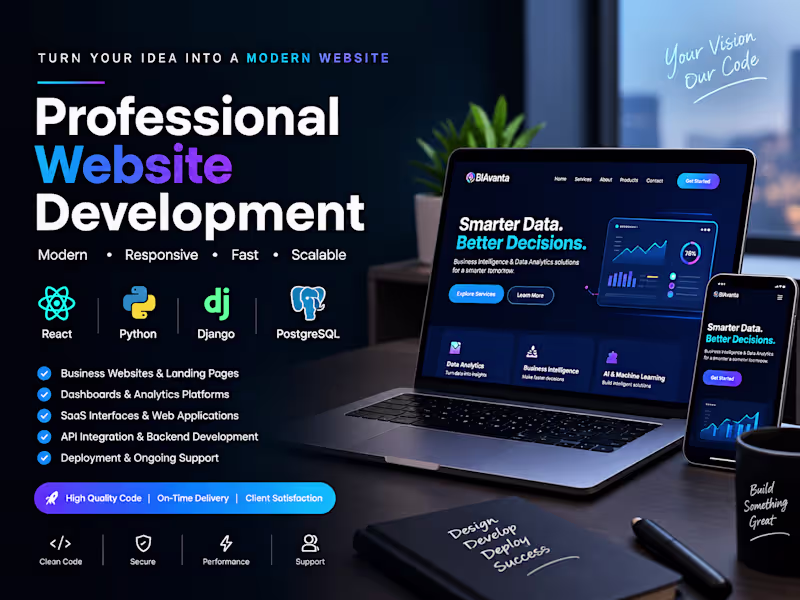 Cover image for Professional Business Website Development