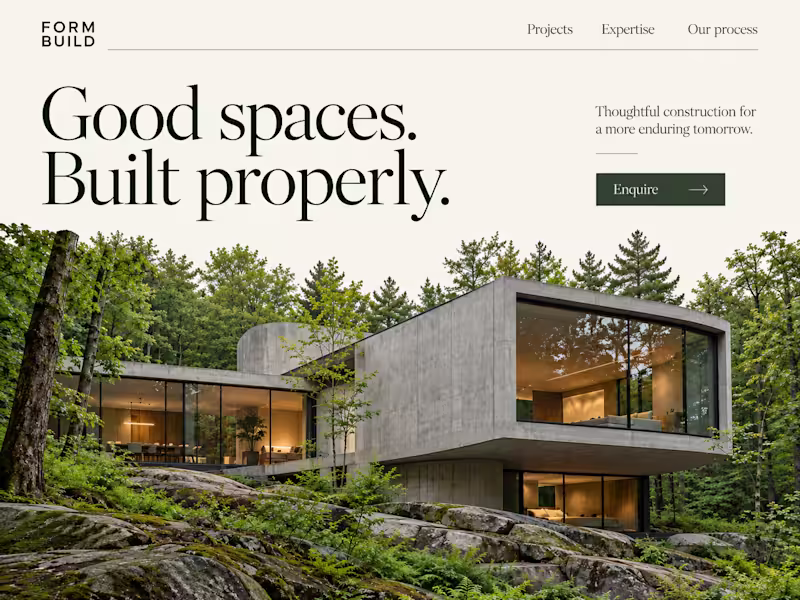 Cover image for FORM Build — Construction Company