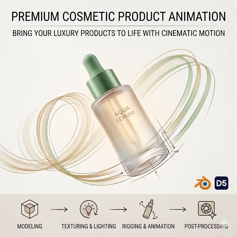 Cover image for 3D PRODUCT ANIMATION .