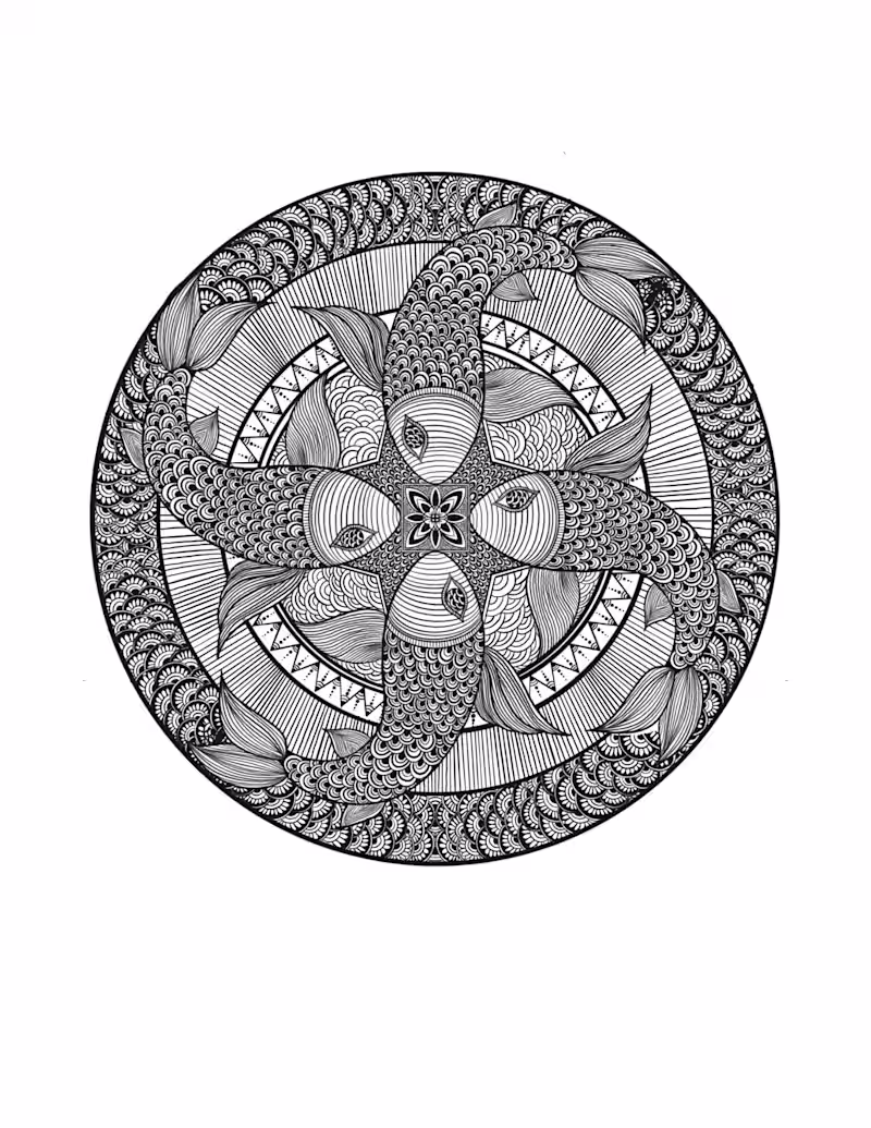 Cover image for I will create awesome line art,Kids/ adult colouring pages