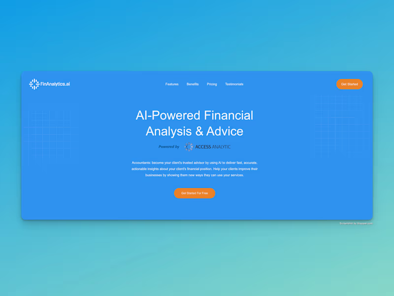 Cover image for AI-Powered Financial Analysis Platform Development