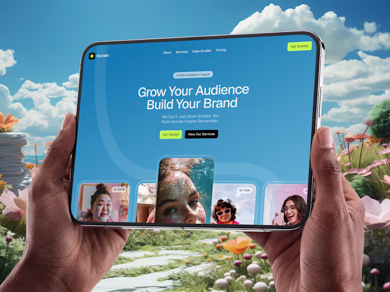Cover image for Social Media UGC Agency Website Design & Framer Development