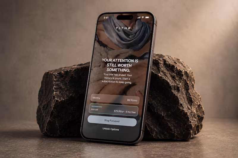 Cover image for Tithe - iOS App Design