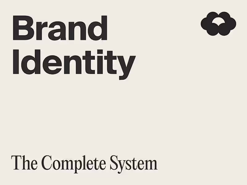 Cover image for Brand Identity – The Complete System