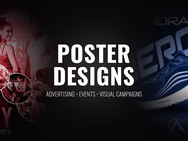 Cover image for Poster Designs for Advertising & Visual Campaigns