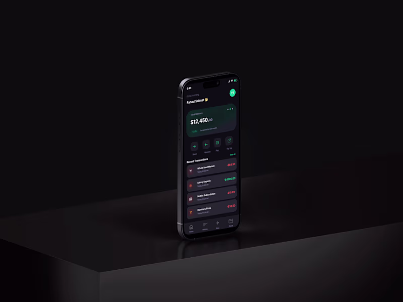 Cover image for ezWallet iOS Wallet App UI Design