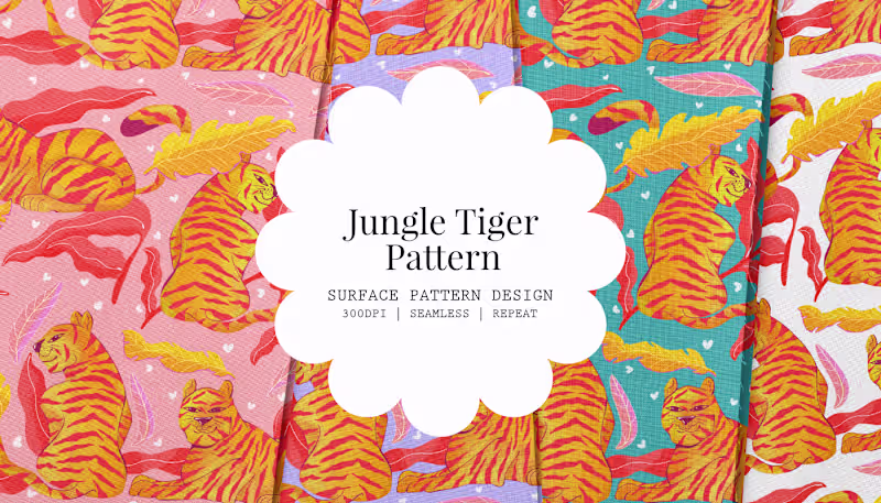 Cover image for Jungle Tiger Pattern