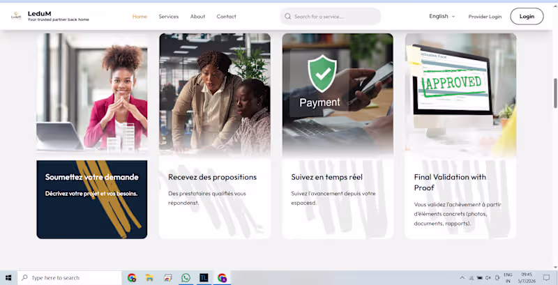 Cover image for Developed a modern service marketplace