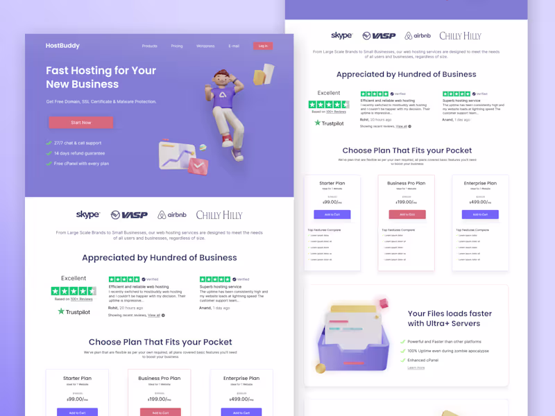 Cover image for HostBuddy - a fast and leading web hosting provider
