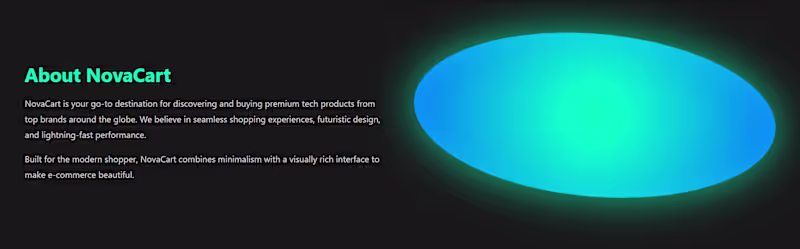 Cover image for NovaCart – Clean & Modern E-commerce Website Design