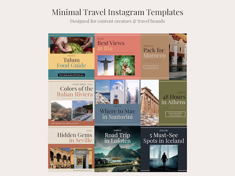 Cover image for A set of Instagram carousel