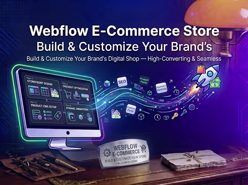 Cover image for Build & Customize Your Webflow E-Commerce Store