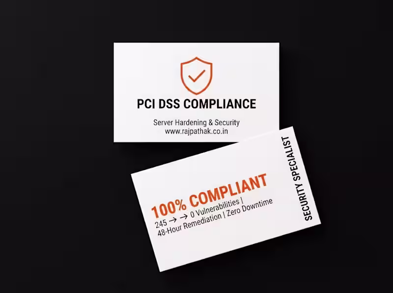 Cover image for PCI DSS Compliance Remediation & Server Security Hardening